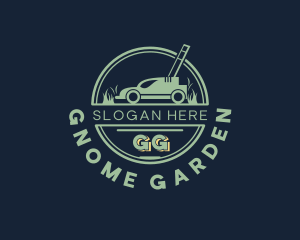 Garden Grass Mower logo design