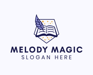 Magic Book Author  logo design