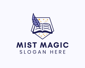 Magic Book Author  logo design