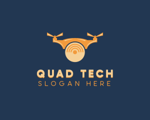 Camera Drone Quadrotor logo design