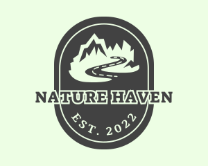 Natural Mountain Adventure logo design