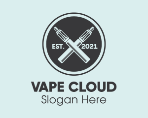 Vape Tube Shop Sign logo design