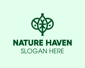 Nature Organic Leaf logo design