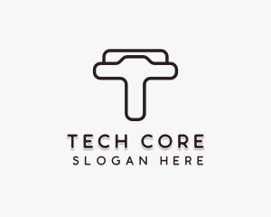 Industrial Firm Letter T logo design