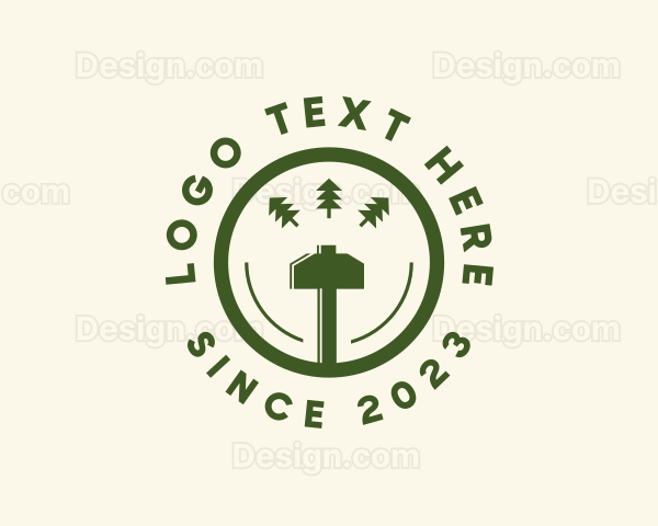 Axe Tree Woodwork Logo