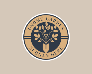 Shovel Plant Gardening logo design