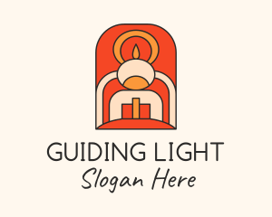 Memorial Candle Light logo design