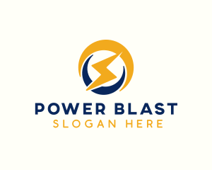 Lightning Bolt Power logo design