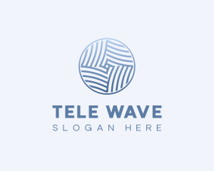 Professional Company Waves logo design