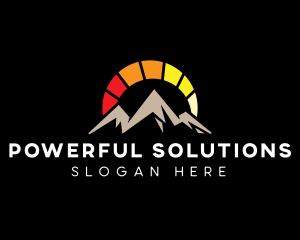 Solar Energy Mountain logo design