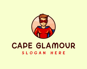 Cape Mask Superhero logo