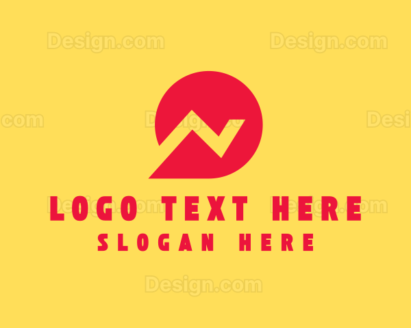 Social Speech Bubble Letter N Logo