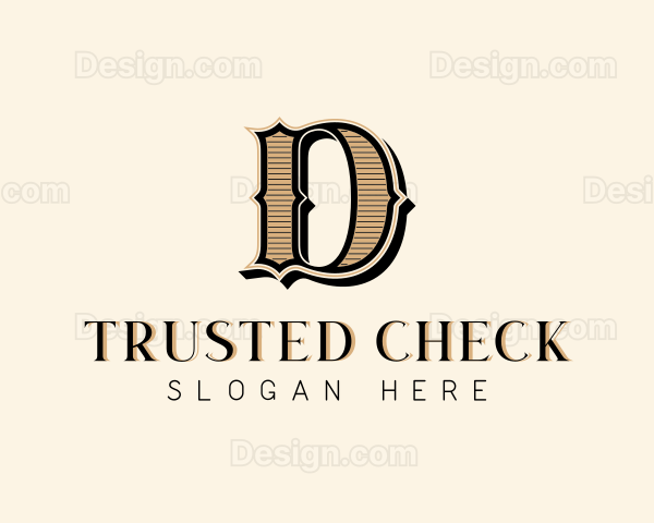 Boutique Antique Brand Letter D Logo