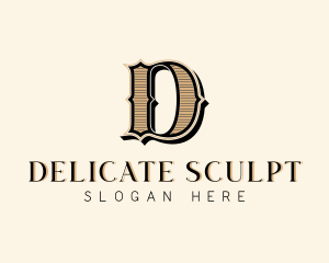 Boutique Antique Brand Letter D logo design