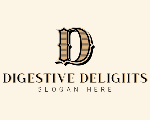 Boutique Antique Brand Letter D logo design