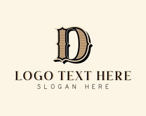 Boutique Antique Brand Letter D logo
