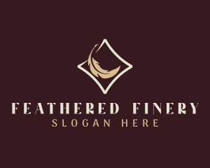 Author Feather Quill logo design