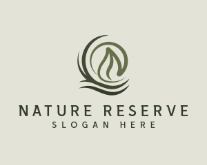 Nature Leaf Grass logo design