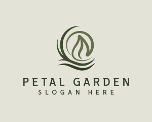 Nature Leaf Grass logo design