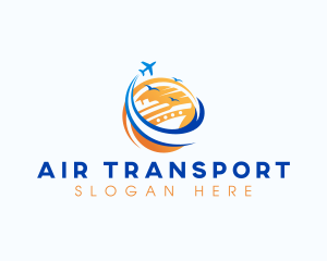 Cruise Airplane Travel logo design