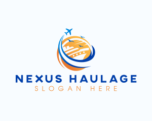 Cruise Airplane Travel logo design