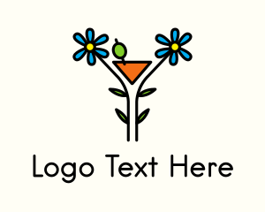 Organic Cocktail Flower Drink logo