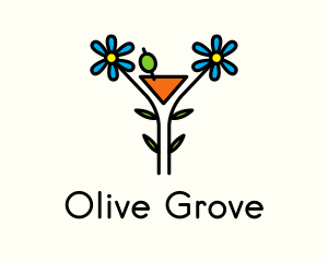 Organic Cocktail Flower Drink logo