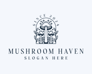 Shrooms Organic Mushroom  logo design