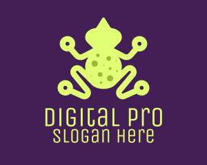 Digital Green Frog logo design