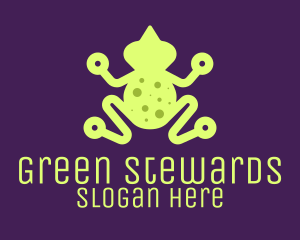 Digital Green Frog logo design