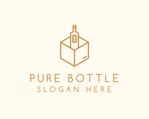 Wine Bottle Box Package logo