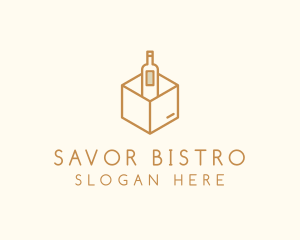 Wine Bottle Box Package logo