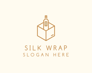 Wine Bottle Box Package logo design