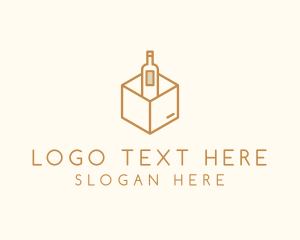 Wine - Wine Bottle Box Package logo design