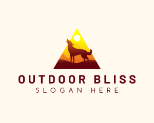 Dog Mountain Adventure logo design