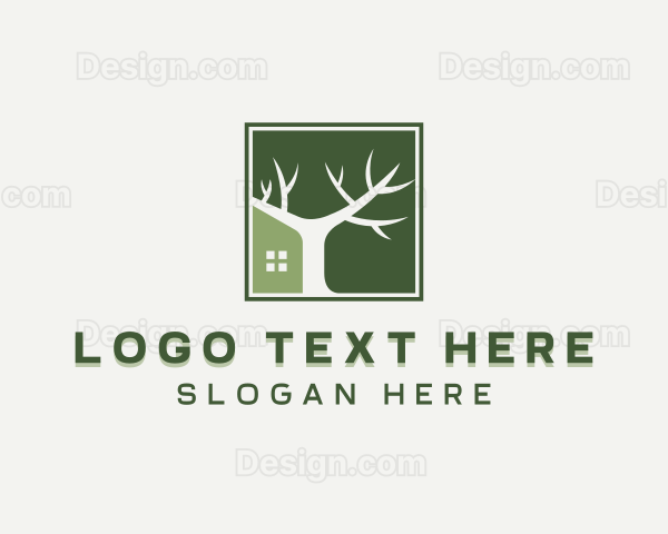 Tree Plant Landscaping Logo