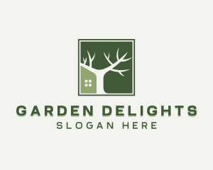 Tree Plant Landscaping  logo design