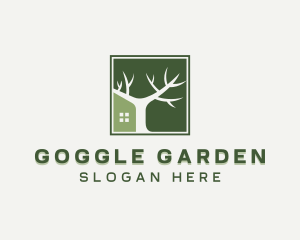 Tree Plant Landscaping  logo design