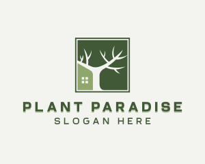 Tree Plant Landscaping  logo design