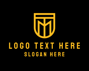 Golden Shield Lettermark  logo