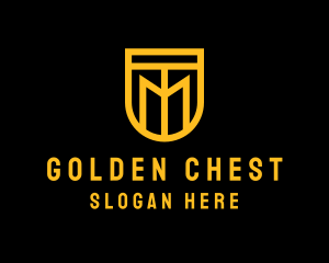 Golden Shield Lettermark  logo design