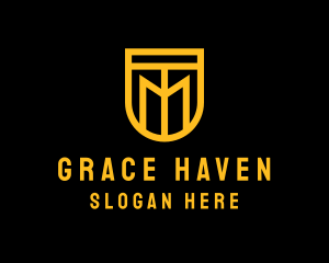 Golden Shield Lettermark  logo