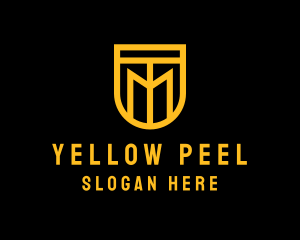 Golden Shield Lettermark  logo design