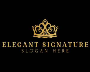 Elegant Royalty Crown logo design