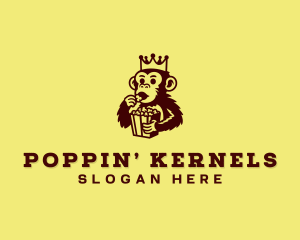 Monkey Popcorn Bistro logo design