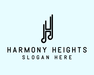 Musical Letter H logo