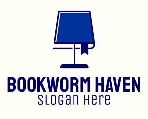 Book Lampshade Night Reading logo design