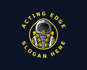 Astronaut Space Explorer logo design