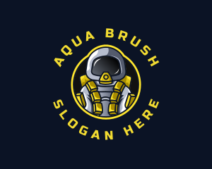 Astronaut Space Explorer logo design