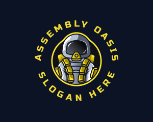 Astronaut Space Explorer logo design